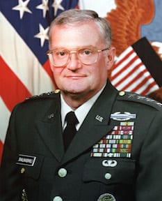 Gen. John M. Shalikashvili, USA (uncovered)